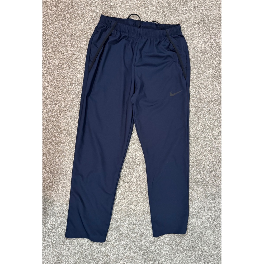 Nike Dri-FIT Standard Fit Training Pants Navy Blue Large Joggers